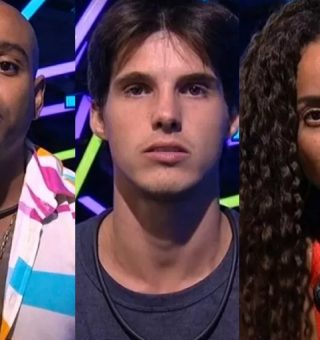 Cezar Black, Domitila e Gabriel Fop no BBB 2023